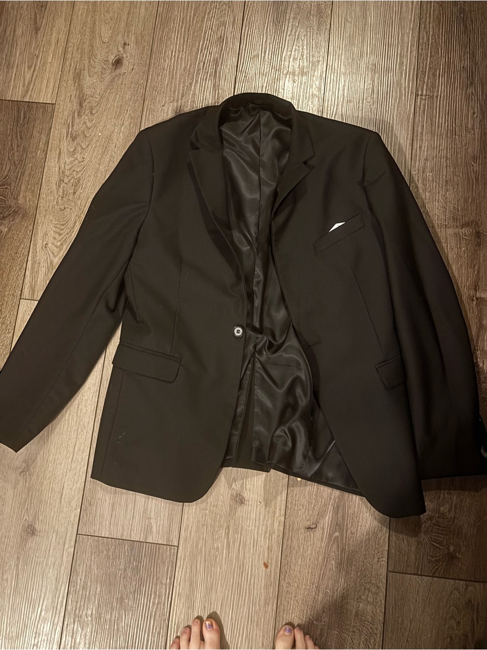 Men's Black Classic Single-Breasted Blazer